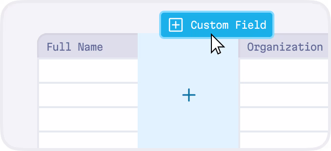 Customizable CRM Data Fields